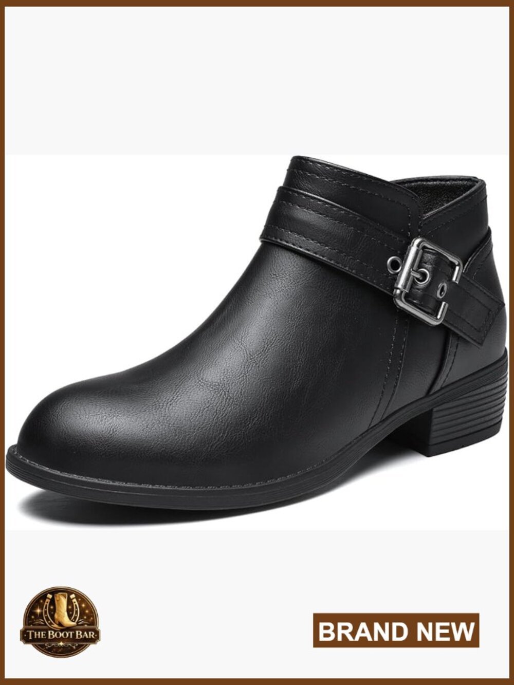 Low Heel Chelsea Booties Ankle Boots Winter Snow Boots Side Zipper Chunky Fall